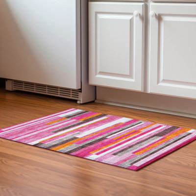 Premium Machine Washable Prisco Blush Rug