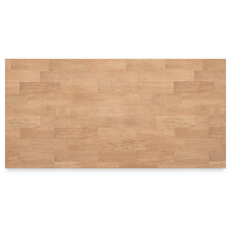 Beige and Brown Reclaimed Wood Counter Height Dining Table
