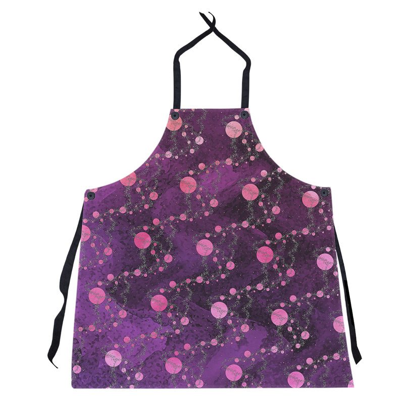 Tablier d’étoiles à la planète, Mauve / Rose