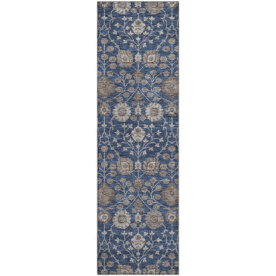 Premium Machine Washable Gurubaksh AMF1155 Floral Rug