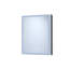 24 po L x H 30 H Armoire à pharmacie en aluminium à fixation en surface avec miroir, DEL, horloge, plateau à détection automatique haute définition, armoire à tablettes réglables, bandes à densité de DEL, charnières silencieuses,