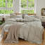Ensemble de housse de couette à volants Gingham, ensemble de housse d'édredon à carreaux en microfibre prélavée-126276597-126276601