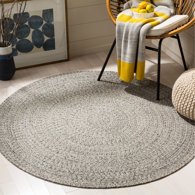 Tapis en coton tissé à la main Paulina, Rond 6 pi