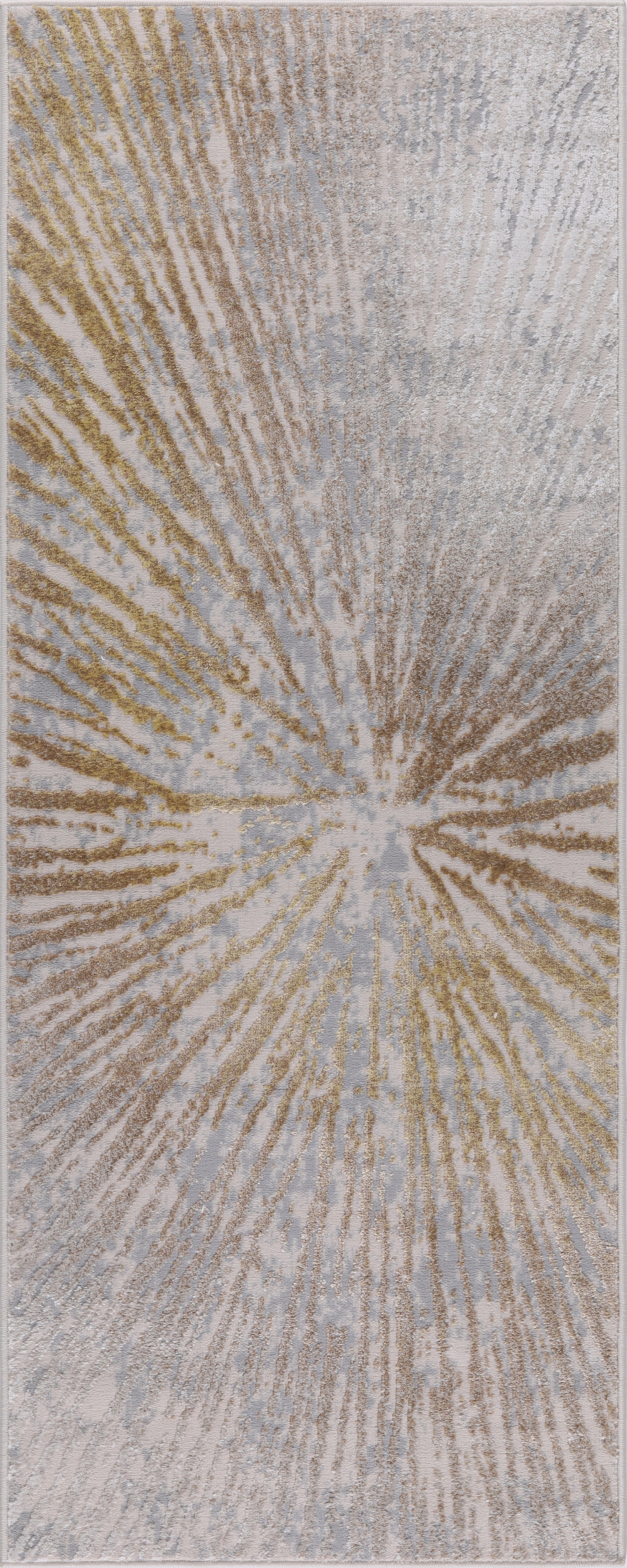 Starburst Rug Gold Wrought Studio™ Ilios Collection Abstract Gold and Gray Starburst Rug ...