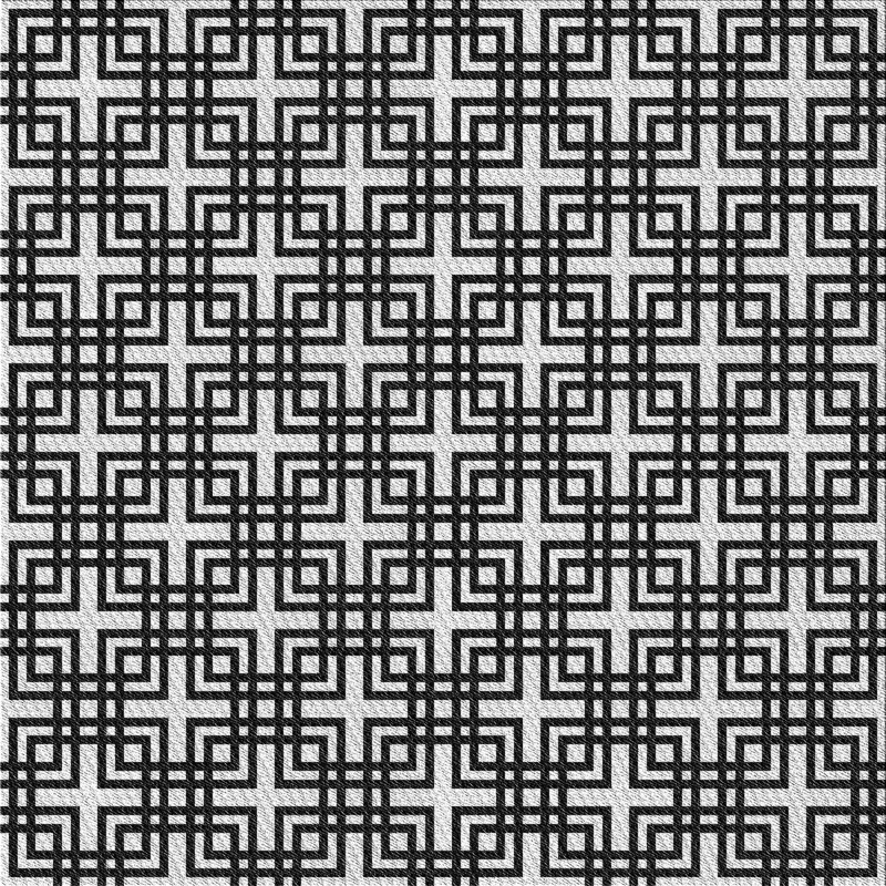 Tapis zone grise à motifs West Newbury, Carré 3 pi