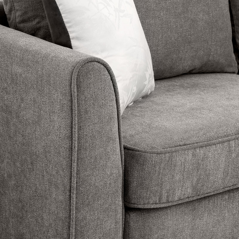 Canapé modulaire de coin symétrique de 100 po de largeur
