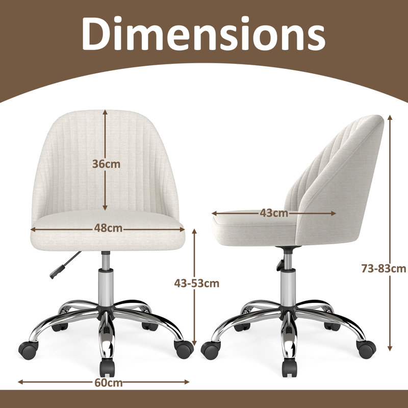 Inbox Zero Office Chair, Beige