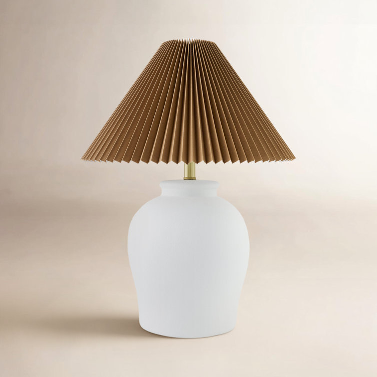 Chemise 22" Ceramic Table Lamp