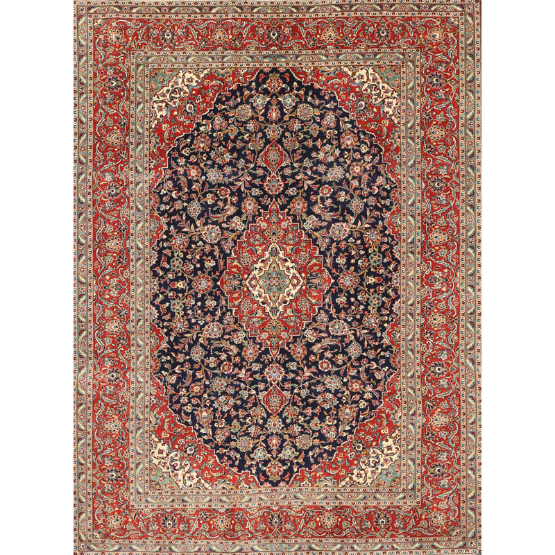Tapis brun/noir/gris traditionnel Nevius, Rectangle 5 pi x 7 pi