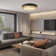 Nordic Minimalist Round LED Hollow Flush Mount Ceiling Light