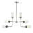 Grantham 6 - Light Steel Dimmable Sputnik Modern Linear Chandelier-32059681