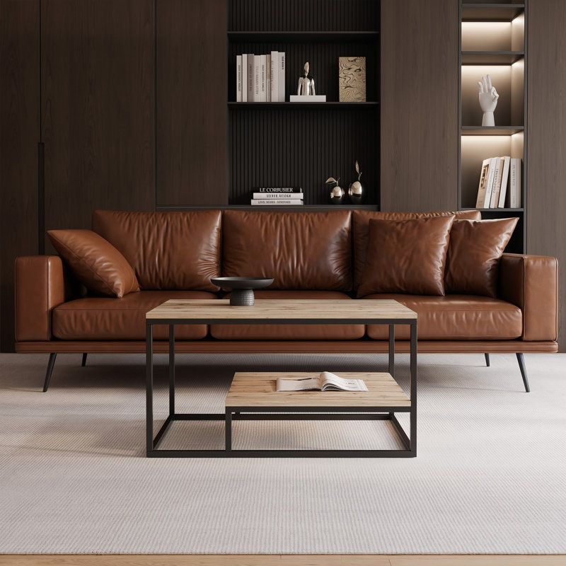 Coffee Table, OAK WOTAN / BLACK, OAK WOTAN