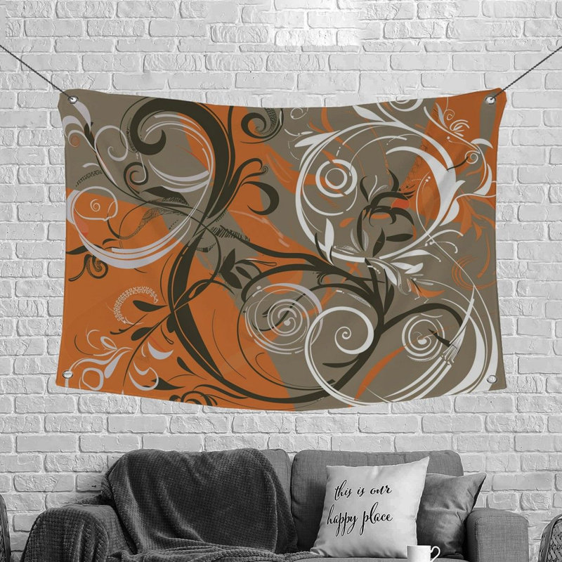 Tapisserie murale à motif floral - Art Wall Decor_12347, H 88 po x l 104 po