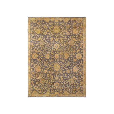 8'6" x 11'10" New Hand Knotted Overdyed Wool Rectangle Oriental Rug - MOA10220837