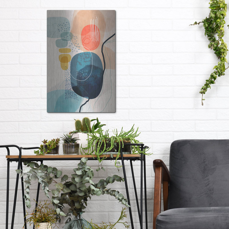 «Prelude» par Ishita Banerjee, art mural en métal, 24 po x 36 po, H 16 po x l 12 po