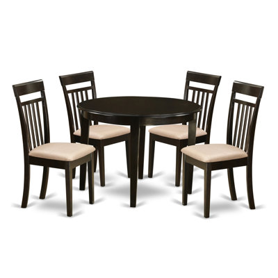 Hillhouse 5 - Piece Solid Wood Rubberwood Dining Set -  Red Barrel StudioÂ®, RDBL2302 34941177