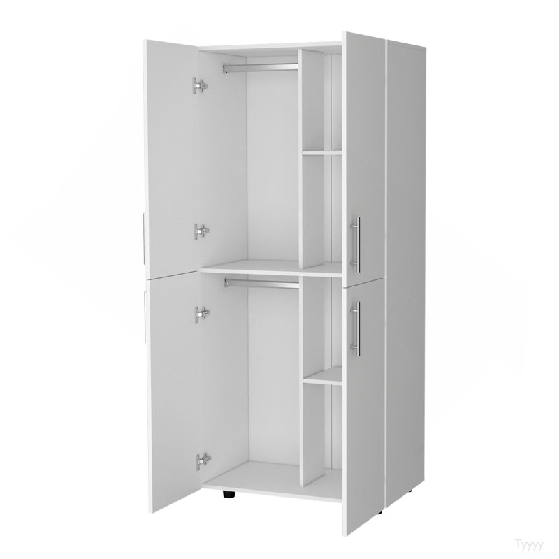 Armoire blanche à 4 portes, Blanc