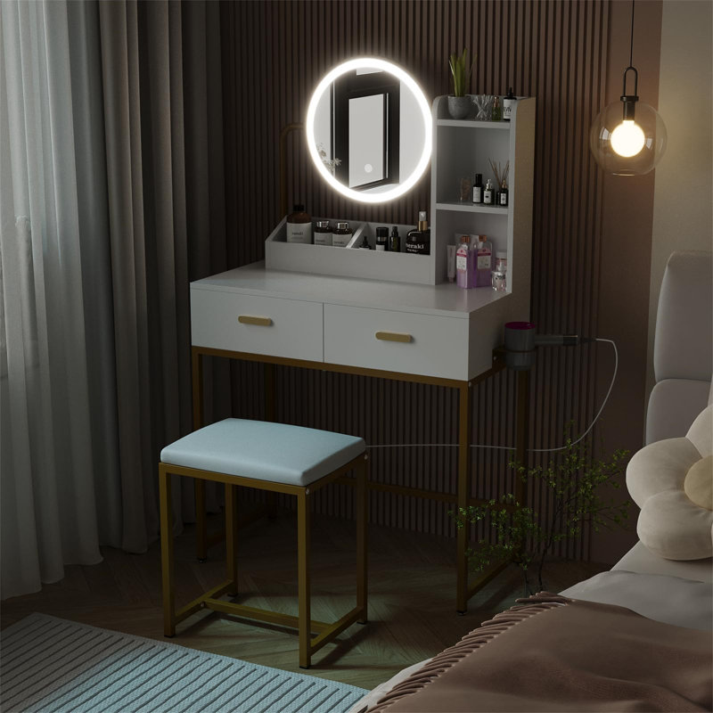 Barisha Dressing Table with Mirror