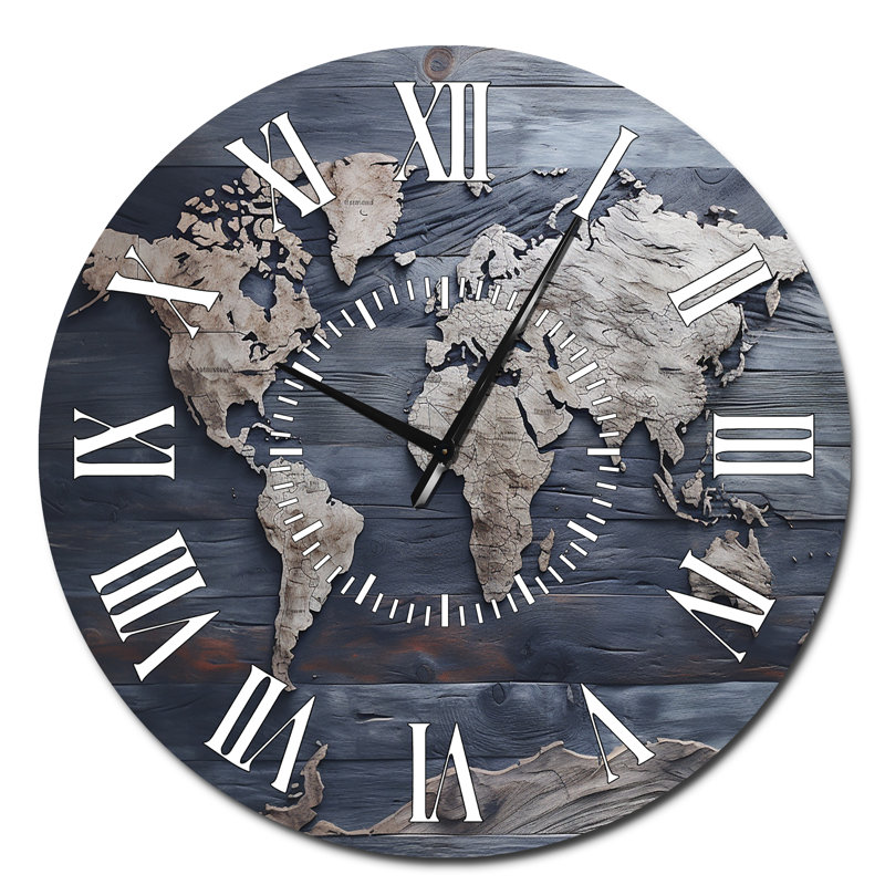 Horloge murale rustique, Surdimensionné