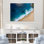 Vue aérienne de la plage côtière II - art mural plage
