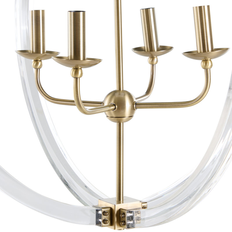 Grayson 4 - Light Candle Style Globe Chandelier