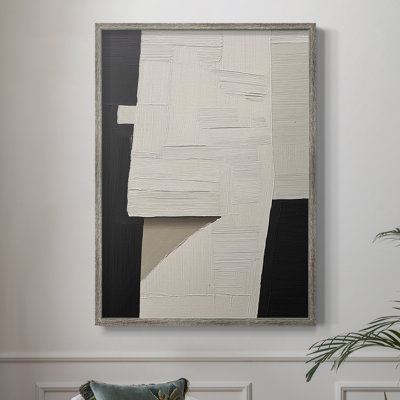 Série ABSTRACT DCLV III, reproduction encadrée - bois massif