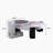 White Coffee Table With Side Table White