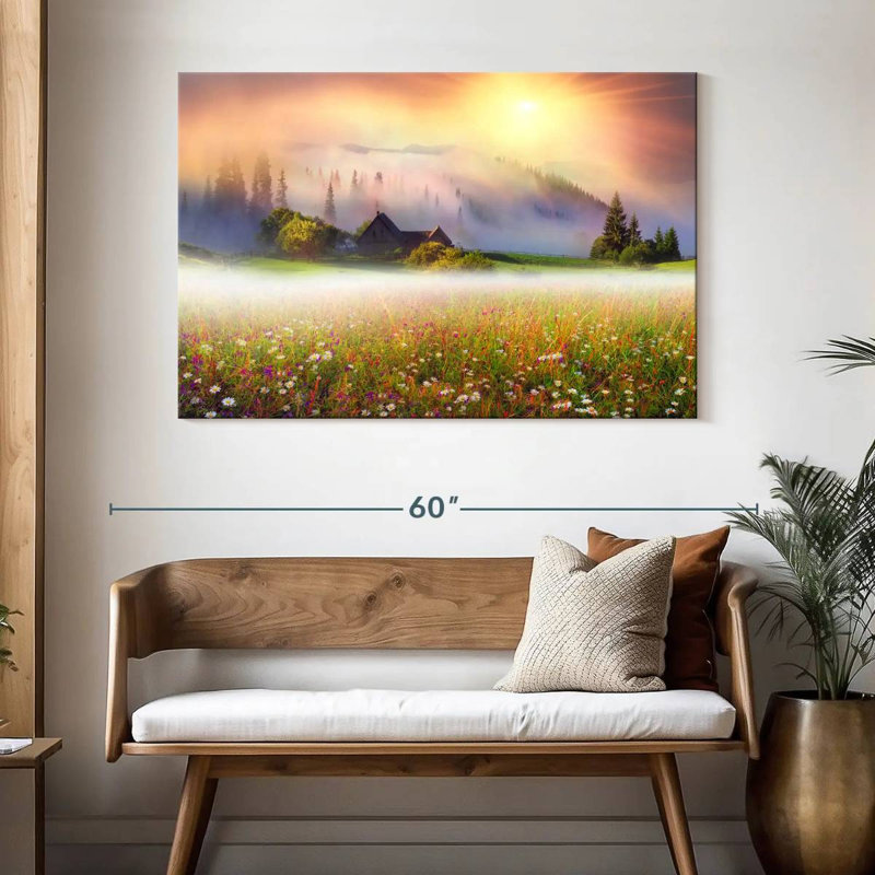 Alvord Ukraine Flower Field, 32" H x 48" W