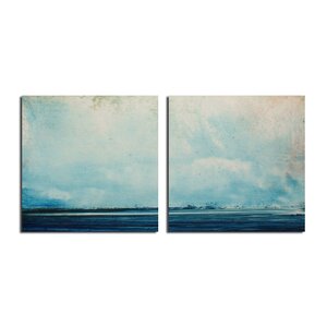 Highland Dunes Abstract Landscape Framed On Canvas 2 Pieces by Tristan ...