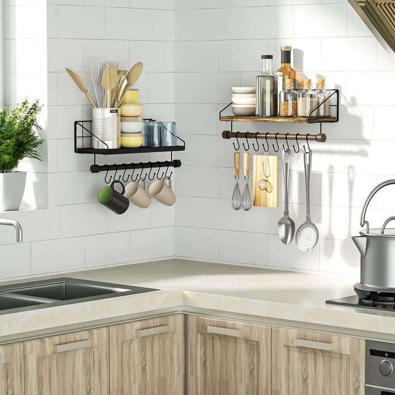 Vardit Solid Wood Bracket Shelf