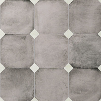 Laverton Octagon W/Taco 7-7/8 In. X 7-7/8 In. Porcelain Floor And Wall Tile