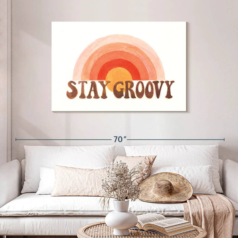 Tergel Stay Groovy, H 30 po x l 45 po