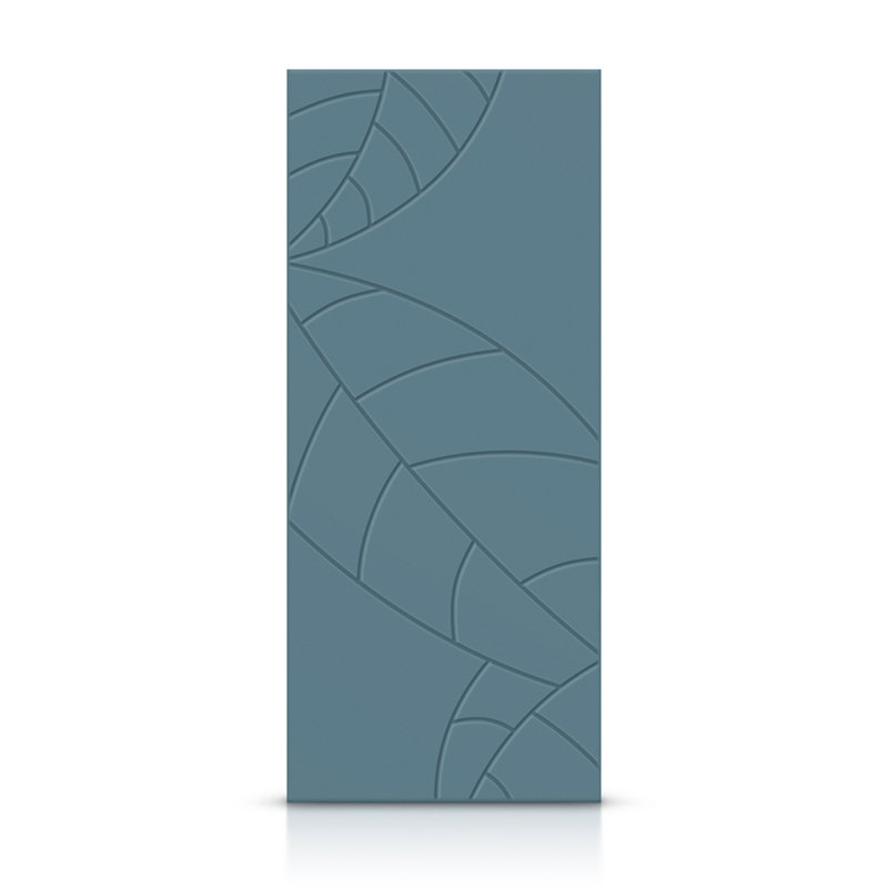 Porte standard à panneaux en bois, Bleu dignité, 42 po x 84 po