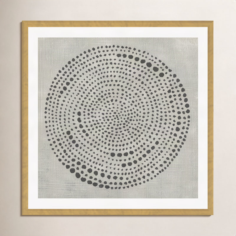 Mythos I Painting by Chariklia Zarris, 30" H x 30" W, Gold Single Picture Frame with Mat