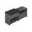 Modern Shoe Cabinet, Anthracite Color, 47.3 x 20.1 x 15.9 inches | 100% Melamine Coated Particle Board, Thickness: 0.7 inches | Holds Up to 176 lbs, Stylish Storage Solution for Entryway & Hallway-456634908