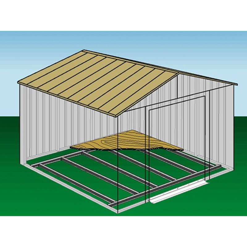 Floor Frame Kit for Sheds, 1.09" H x 166.25" W x 165" D