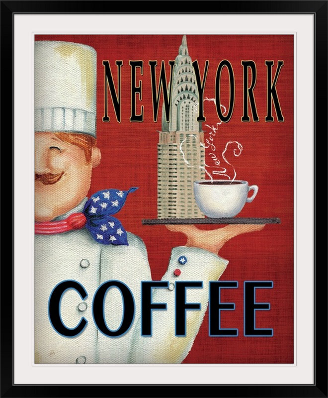 « i », reproduction d’impression brissonnet, Worlds Best Chef, H 48 po x l 38 po x P 1,5 po, Toile