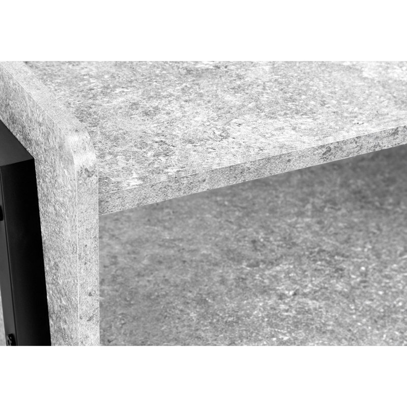 Tray Top End Table, Black, Light Gray