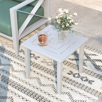 5 - Person Outdoor Aluminum Conversation Set with Swivel Chairs