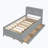 Twin Storage Panel Bed Frame With Headboard