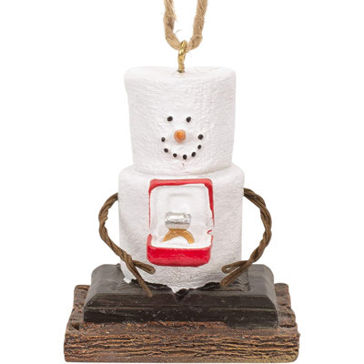2 " Resin Snowman Hanging Figurine Ornament