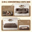 Single 78 " Upholstered Convertible Sofa