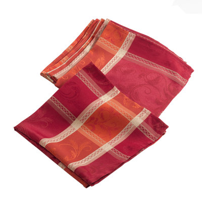 Serviettes de Noël multicolores en tissu à motif écossais de Noël l 20 po x L 20 po, ensemble de 4