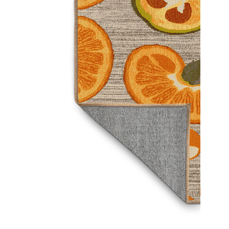  Tapis lavable Kumquat, Tapis de couloir 2 pi x 4 pi