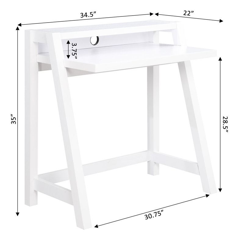 Arguello Writing Desk, White