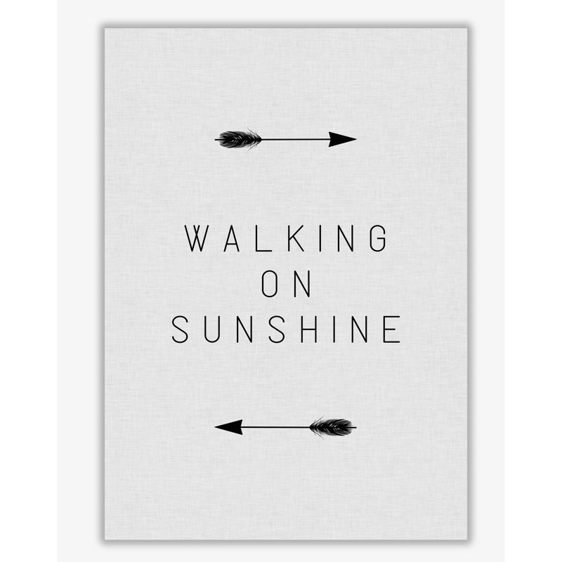 Walking On Sunshine - Print, 30 cm H x 21 cm W x 1 cm D, No Frame