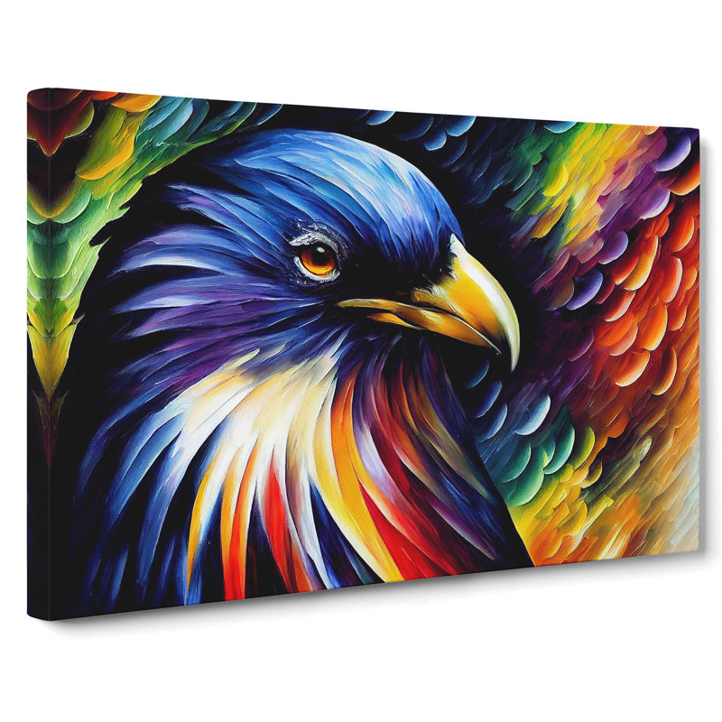 Raven Bird Vol.2 Abstract - Wrapped Canvas