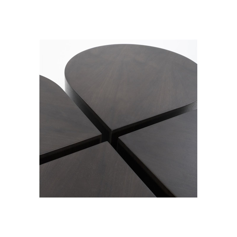 Table de bout Jules, Marron foncé