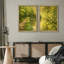 Sunlit Forest Path avec eau réfléchissante et verdure luxuriante pour salon, art mural encadré 26 po x 36 po, ensemble de 2-2079903882-2079903883