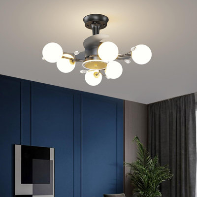 Chimel 33'' Ceiling Fan with 6 LED Lights
